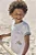 Conjunto de Camiseta em Meia Malha e Bermuda em Mesclado Bicolor LucBoo Infantil Menino - Imagem 3