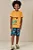 Conjunto de Camiseta em Meia Malha e Bermuda em Nylon Ergonomic com Elastano LucBoo Infantil Menino - Imagem 1
