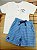 CONJUNTO CAMISETA MALHA BERMUDA TECIDO Quimby - Imagem 1