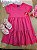 VESTIDO MANGA CURTA EM MEIA MALHA Rosa Bee Loop - Imagem 1