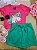CONJUNTO BLUSA MALHA E SHORT-SAIA EM MOLETOM Bee Loop - Imagem 1