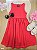 VESTIDO REGATA EM MEIA MALHA E RIBANA CANELADA Vermelho Bee Loop - Imagem 1