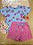 CONJUNTO BLUSA MEIA MALHA E SHORT EM MOLETOM Bee Loop - Imagem 1