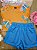CONJUNTO BLUSA MALHA E BERMUDA EM MOLETOM Bee Loop - Imagem 1