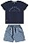 CONJUNTO CAMISETA MALHA E BERMUDA MICROFIBRA SUBLIMADA Bee Loop - Imagem 1