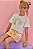 Conjunto de Blusa Boxy em Malha Power e Short Saia em Moletom sem Pelúcia Infanti Infantil Menina - Imagem 3