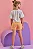 Conjunto de Blusa Boxy em Malha Power e Short Saia em Moletom sem Pelúcia Infanti Infantil Menina - Imagem 2