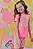 Conjunto de Blusa Alongada em Meia Malha e Biker em Malha Power Infanti Infantil Menina - Imagem 3