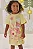 Vestido em Meia Malha Amarelo Kukiê Bebê Menina - Imagem 1