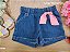 Shorts em Jeans com Elastano Kukiê Infantil Menina - Imagem 1