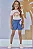 Shorts em Jeans com Elastano Kukiê Infantil Menina - Imagem 1