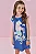 Vestido em Molecotton Unicórnio Azul Kukiê Infantil Menina - Imagem 5