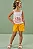 Conjunto de Bata em Malha Power e Shorts em Tricoline com Elastano Kukiê Infantil Menina - Imagem 3