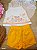 Conjunto de Bata em Malha Power e Shorts em Tricoline com Elastano Kukiê Infantil Menina - Imagem 1