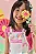 Conjunto de Blusa em Malha Little Waffle e Salopete em Moletom sem Pelúcia Kukiê Infantil Menina - Imagem 2