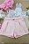 Shorts em Sarja com Elastano Rosa Infanti Infantil Menina - Imagem 1
