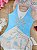 Conjunto Elsa Frozen de Maiô e Saia em Malha UV Dry com Proteção UV 50+ Infanti Infantil Menina - Imagem 2