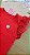 Blusa Vermelha Canelada Natal Coração Infantil Cinti - Imagem 2