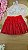 Saia em Tule com Glitter Vermelho Natal Cinti - Imagem 1