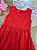 Vestido Infantil Menina Natal Recorte Coração Vermelho Mundo Cinti - Imagem 2