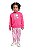 Conjunto Blusão e Calça Rosa Flores Fun Bee Loop - Imagem 1
