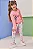 Conjunto Blusão Manga Longa E Legging Rosa Aloha Infanti - Imagem 1