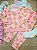 Conjunto De Pijama De Blusao E Calca Em Fleece Luxo Rosa Aloha Kukiê - Imagem 1