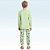 Conjunto de pijama camiseta e calça em malha 100% algodão masculino Fakini - Imagem 2