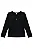 Blusa em Termoskin Peluciado Preto Infanti Infantil Menina - Imagem 1