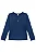 Blusa em Termoskin Peluciado Azul Marinho Infanti Infantil Menina - Imagem 1