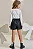 Conjunto de Blusa em Cotton e Short Saia em Couro Sintético Infanti Infantil Menina - Imagem 2