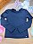 Blusa em Termoskin Peluciado Azul Marinho Kukiê Infantil Menina - Imagem 1