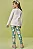 Conjunto de Blusa Alongada em Cotton e Calça Legging em Fly Tech Kukiê Infantil Menina - Imagem 2