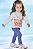 Calça Legging em Malha Denim com Elastano Kukiê Bebê Menina - Imagem 1