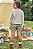 Conjunto de Blusão Boxy em Moletom Linho sem Pelúcia e Short Saia em Couro Eco Kukiê Infantil Menina - Imagem 2