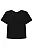 Blusa Boxy em Canelado Liz Preto Lilimoon Teen Menina - Imagem 1