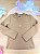 Blusa em Canelado Liz Bege Escuro Infanti Infantil Menina - Imagem 1