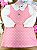 Vestido em Molecotton e Viscose Sarjada Infanti Bebê Menina - Imagem 1