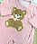 Macacão Plush Ursa Laço Upi Uli Day By Day - Imagem 2