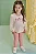 Conjunto de Bata em Cotton e Calça Legging em Cotton Jeans Kukiê Bebê Menina - Imagem 1