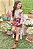 Conjunto de Blusa em Malha Comfy e Shorts em Moletom com Pelúcia Kukiê Infantil Menina - Imagem 1