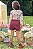 Conjunto de Blusa em Malha Comfy e Shorts em Moletom com Pelúcia Kukiê Infantil Menina - Imagem 2