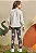 Conjunto de Bata em Linho e Calça Legging em Molecotton Kukiê Infantil Menina - Imagem 3