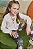 Conjunto de Bata em Linho e Calça Legging em Molecotton Kukiê Infantil Menina - Imagem 4