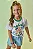 Camiseta em Meia Malha Algodão Prime com Ursinha Jogadora Pronta Para Conquistar O Hexa Pelo Brasil. Une Fofura e Conforto Para Torcer com Alegria. Kukiê Infantil Menina - Imagem 1