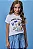 Blusa em Meia Malha Algodão Prime Conforto Para Entrar No Clima Da Copa. Estampa Temática Brasil em Estilo Fun Divertida e com Detalhes em Strass. Vic Teen Menina - Imagem 1
