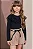 Conjunto de Blusa em Cotton e Shorts em Linho Santorine com Elastano Infanti Infantil Menina - Imagem 1