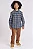 Conjunto de Camisa em Tricoline Xadrez e Calça Skinny em Cotton Jeans com Elastano LucBoo Infantil Menino - Imagem 1