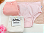 Kit c/ 3 Calcinhas em Malha Dupla Trabalhada - Cintura e Perna com Vies - 100% Algodão - Luna - Imagem 1