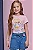 Blusa em Meia Malha Rosa Ursinha Infanti - Imagem 2